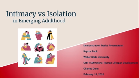 Thumbnail for Intimacy vs Isolation Presentation