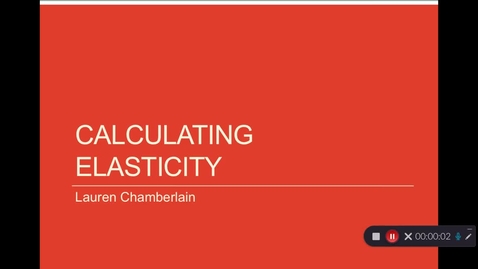 Thumbnail for entry Calculating Elasticity