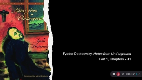 Thumbnail for Dostoevsky  ~ Notes from Underground, Part 1, 1-7