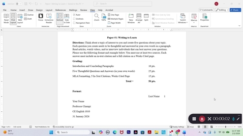 Thumbnail for Paper #1: Writing to Learn Explanation