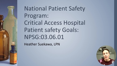 Thumbnail for National Patient Safety Program show