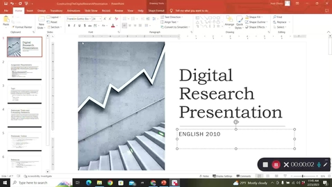 Thumbnail for 2010 Digital Research Presentation