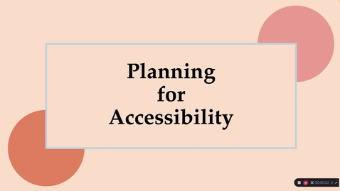 Thumbnail for WEB 3130 - Planning for Accessibility