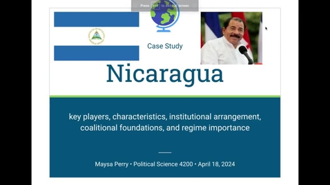 Thumbnail for Clip of Final 4200 POLS Nicaragua 