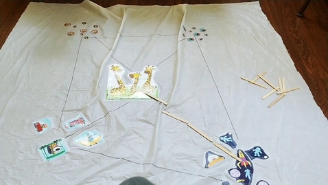 Thumbnail for Tablecloth Measuring PreK to 2nd grade activity using nonstandard units