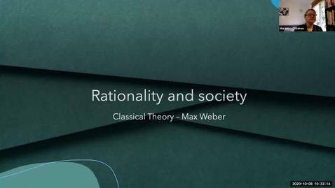 Thumbnail for entry Clip of SOC 3030 Classical Theory VTL Fall 20 21778