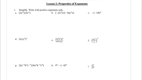 Thumbnail for Math 1010 Lesson 2 Fall 2024