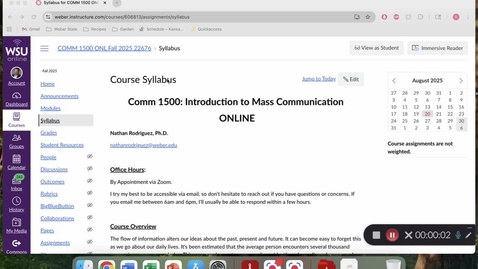 Thumbnail for Welcome to Comm 1500!