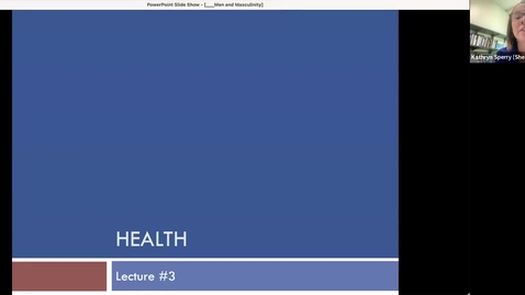Thumbnail for entry Module 4 - Men &amp; Health lecture