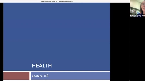 Thumbnail for Module 4 - Men &amp; Health lecture