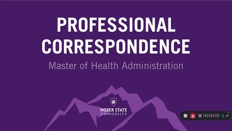 Thumbnail for entry Professional Correspondence