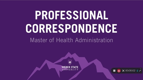 Thumbnail for Professional Correspondence