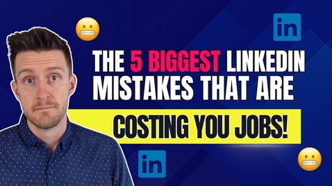 Thumbnail for entry Biggest LinkedIn Profile Mistakes: How To Make a Great LinkedIn Profile (tips, tricks, examples)