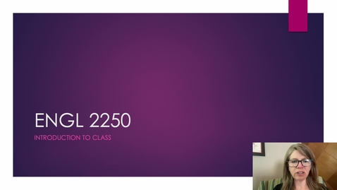 Thumbnail for Introduction to online 2250--Fall 2025--video.mov