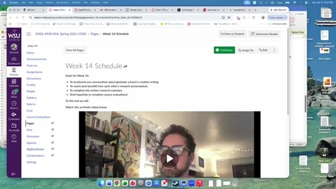 Thumbnail for 4940 Sp 26 Week 14 Video