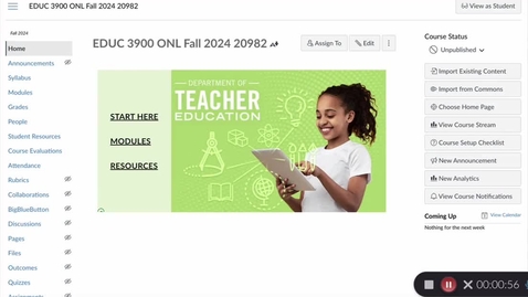 Thumbnail for Spring 2025 Welcome to 3900 Video