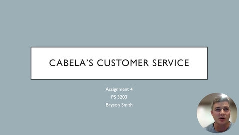 Thumbnail for entry Cabela’s Customer Service