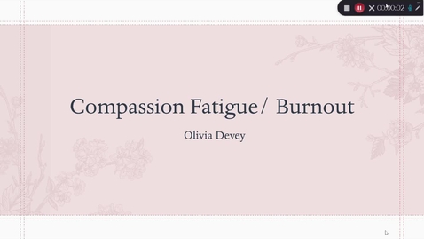 Thumbnail for Olivia Devey-Compassion Fatigue and Burnout in Nursing 