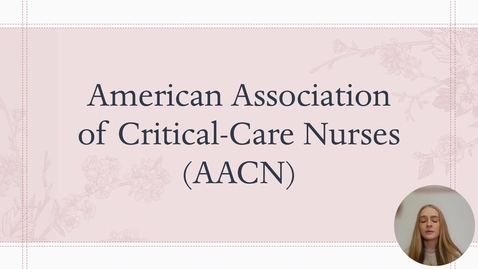 Thumbnail for AACN Presentation
