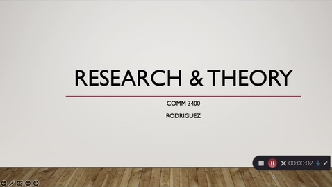 Thumbnail for entry 3. Week 4 - Research &amp; Theory
