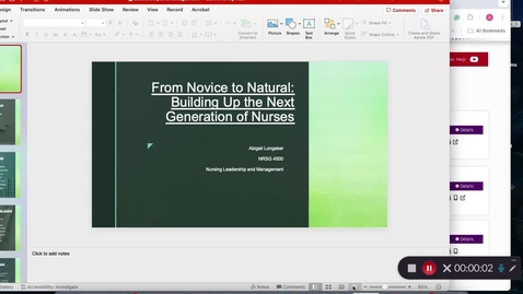 Thumbnail for From Novice to Natural: Building Up the Next Generation of Nurses