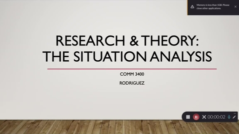 Thumbnail for Research - Situation Analysis - 3400