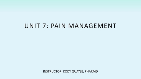 Thumbnail for Unit 7 - Weeks 12 &amp; 13 - COMBINED LECTURE