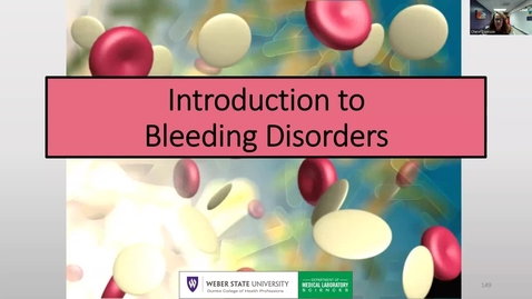 Thumbnail for Unit 5 Lecture 5  Introduction to Bleeding Disorders and  Disorders of Primary Hemostasis New