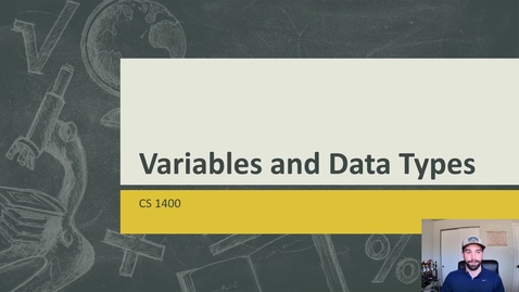 Thumbnail for Data Types and Variables