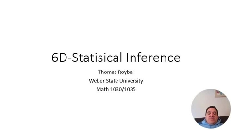 Thumbnail for entry 6D-Statistical Inference ONL