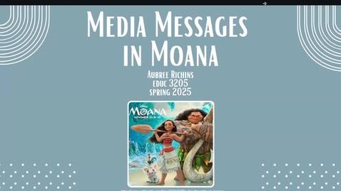 Thumbnail for Media Messages in Moana