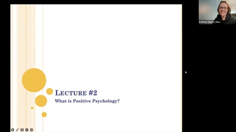 Thumbnail for Module 1, lecture #2 (what is positive psy)