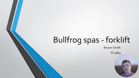 Thumbnail for Bullfrog spas - forklift