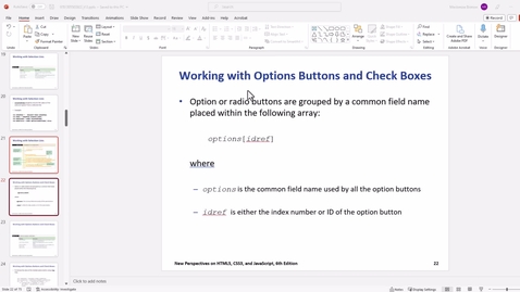 Thumbnail for 4 - Working with Option Buttons and Check Boxes
