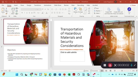 Thumbnail for SAFE 3660 - Module 10 ERG Lecture