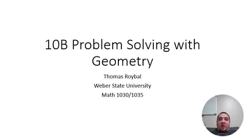 Thumbnail for 10B-Problem Solving with Geometry Video