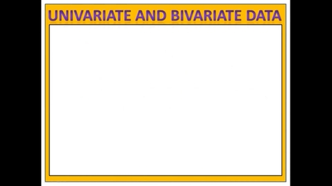 Thumbnail for Clip of bivariate, 2-way table, scatterplot