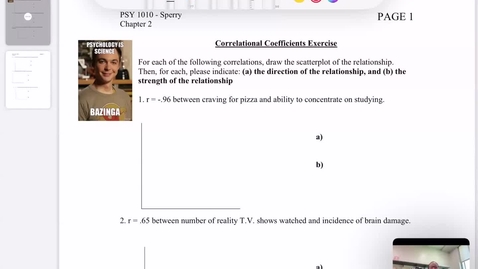 Thumbnail for Intro - Module 2 - Answers to Correlation handout