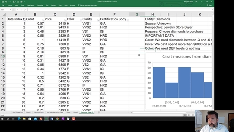 Thumbnail for entry 5 - Basic Analysis - Pivot Table &amp; Pie Chart (6:19)