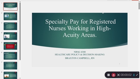 Thumbnail for Specialty pay for registered nurses working in high-acuity areas. - March 25th 2025, 8:45:52 pm