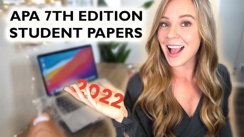 Thumbnail for How to Format your Paper in APA Style in 2024
