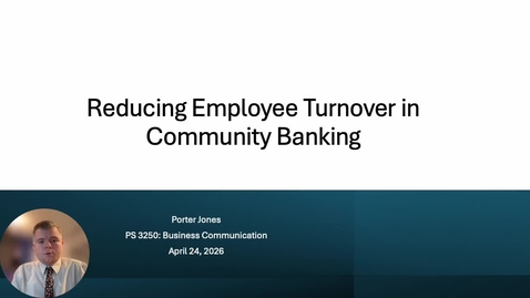 Thumbnail for Formal Report Presentation - Porter Jones