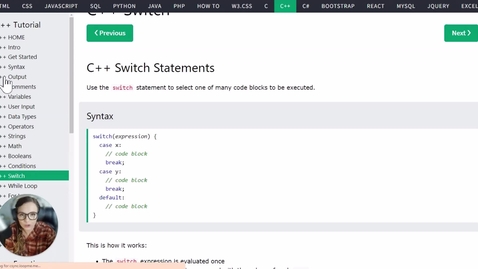 Thumbnail for entry Switch Statements in C++.mp4