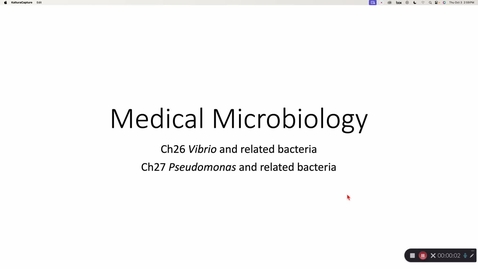 Thumbnail for Ch 26 and 27 Vibrio and Pseudomonads