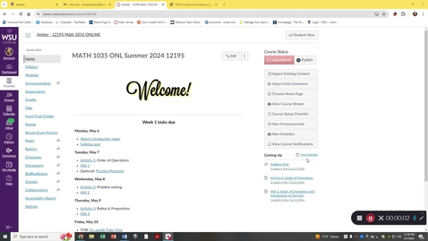 Thumbnail for Welcome to Math 1035