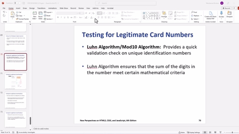 Thumbnail for 16 - Testing Legitimate Card Numbers