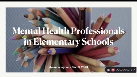 Thumbnail for entry Mental Health Elementary Schools- December 2nd 2023, 11:59:16 am
