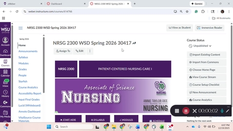 Thumbnail for 2300 Course Orientation - Spring 2026