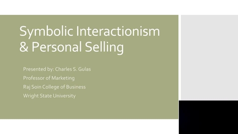 Thumbnail for Symbolic Interactionism and Sales Part 1