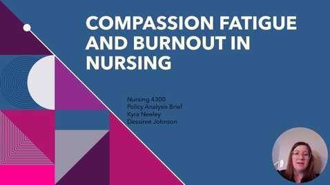 Thumbnail for Compassion Fatigue and Burnout in nursing